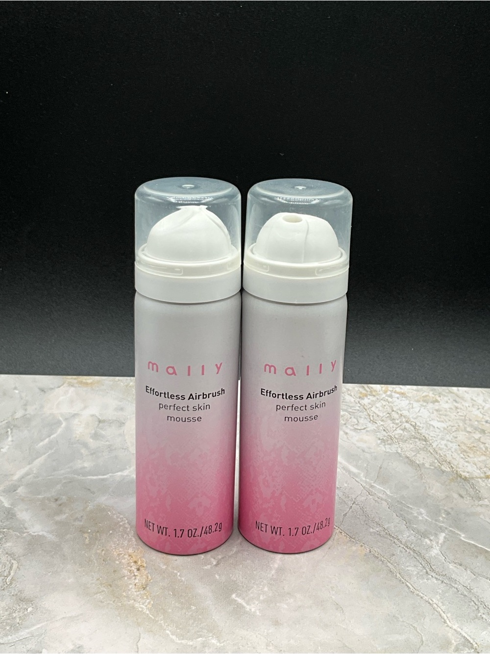 2 Mally Beauty Effortless Airbrush Perfect Skin Mousse -fair new